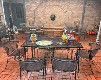 Wrought iron patio furniture