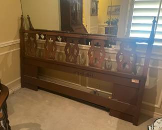 Wood bed frame
