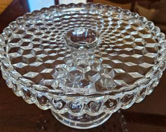 Fastoria, American glass pedestal glass stand