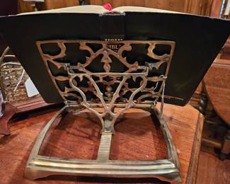 Brass bookstand
