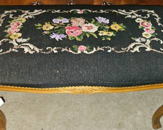 Needlepoint bench