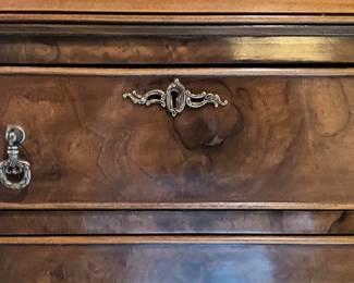 Detail on dining room hutch