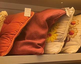 Variety of pillows