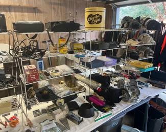 A garage full of items