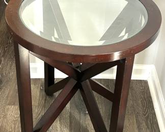 2 Glass top end tables - Pair - $79
