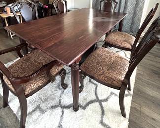 Pine Table is $99
Set of 6 chairs - Ornate / $299