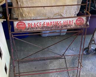 Old Coca Cola Bottle Rack
