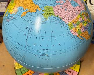 Tin Lithograph Globe