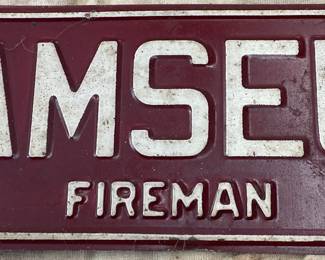 1981 Ramseur Fireman Tag
