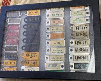 Several North Carolina and Virginia DAV Keychain Tags