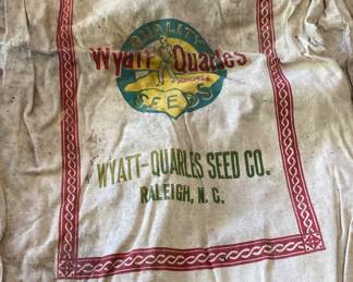 Old Wyatt-Quarles Seed Bags Raleigh, N.C.