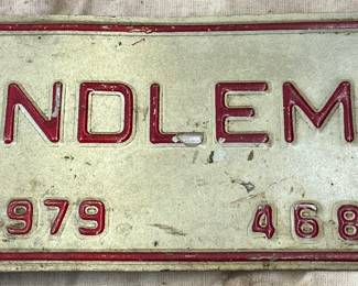 1979 Randleman Car Tag