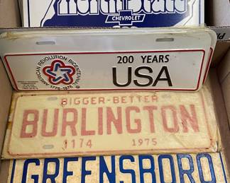 Greensboro and Burlington City Tags