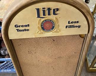 Lite Beer Advertising Cork Board