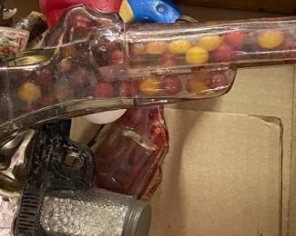 Glass Pistol Candy Container