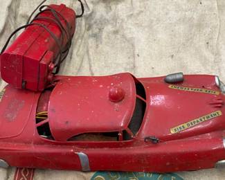 Battery Operated Plastic Fire Car