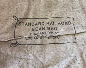 Standard Railroad Bean Sacks Los Angeles California