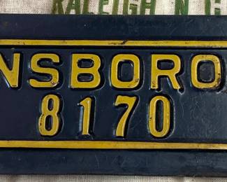 Nice 1955 Greensboro, N.C. City Tag