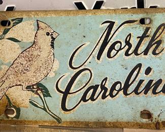 Vintage North Carolina Tag