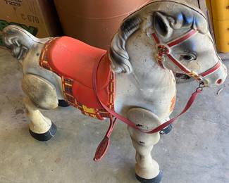 Old Metal Mobo the Bronco Riding Horse