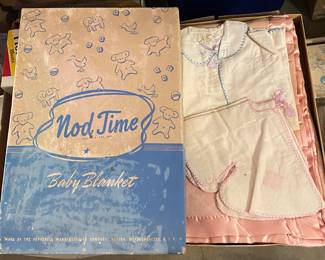 Old Baby Blankets, Shoes and Clothes
