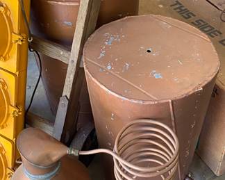 Liquor Still Display (Galvanized and Copper)