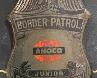 Amoco Border Patrol Badge