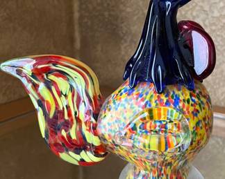 Glass Roosters