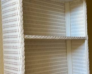 Wicker Bathroom Storage Shelf