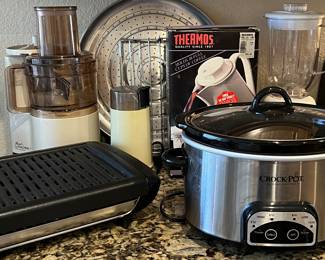 Crock-Pot, Blender, Food Processor, Griddle, Thermos