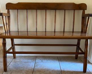 Beautiful Solid Wood Bench MasterCraft Furniture