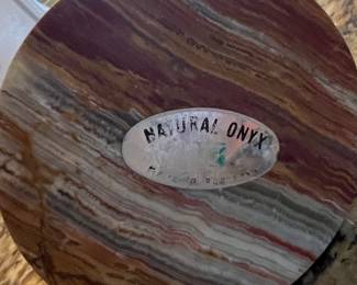 Natural Onyx Jar w Lid 