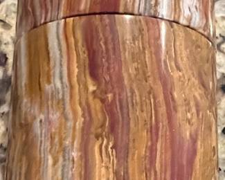 Natural Onyx Jar w Lid 