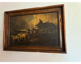 wall art antique scene