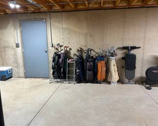Tons of Golf clubs and bags accessories