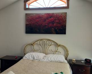 brass bed
