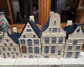 Delft Blue Canal Canisters