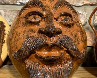 Henderson Face Pottery Jug