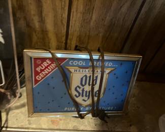 old style beer light up sign