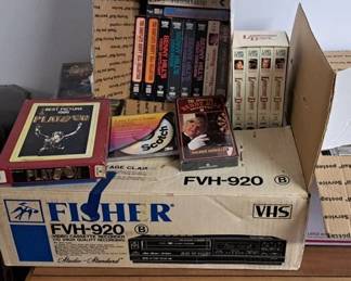 Fisher VHS player, looks to be new in box