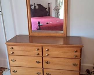 Carolina Furniture Works dresser with attached mirror