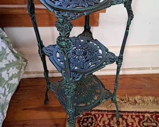 Cast iron 3 tier table