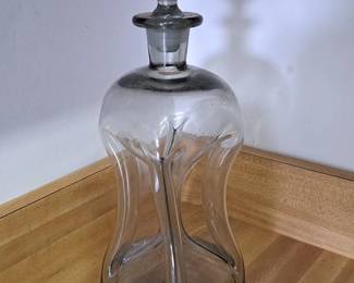 Holmegaard Kluk Kluk clear glass decanter bottle with stopper