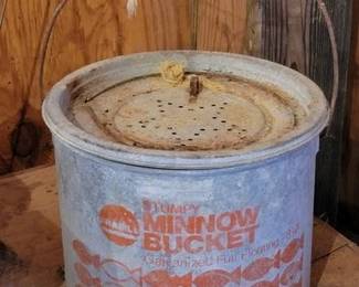 Vintage minnow bucket