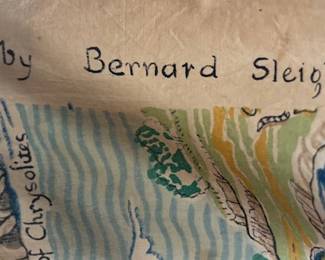 "A Map of Fairyland" by Bernard Sleigh, a Rosebank Fabric