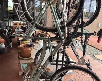 Bicycle (2) and rack