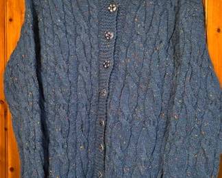 Custom knit clothing.