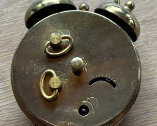 Flora Brass Clock - Back