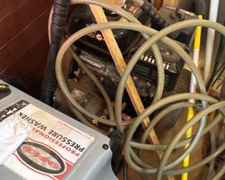 Pressure washer, compressor and many other tools