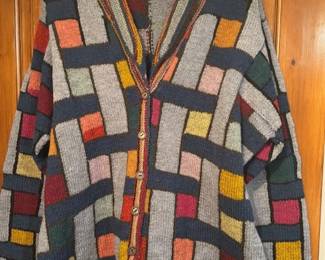 Custom knit clothing.